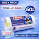 image 2 of Hero 60L Floral Scented Drawstring Bin Liners – Strong Tear Resistant White Refuse Sacks | Easy Dispense Roll of 8 for Home, Office & Commercial Use