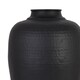 image 2 of Large Hammered Vase with Lid - Metal - L40 x W40 x H103 cm - Matt Black Black