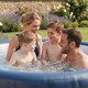 image 3 of Wave Atlantic 6 Person Inflatable Hot Tub, Navy