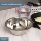 image 6 of Buckingham Premium Stainless Steel Deep Salad Mixing Bowl 24 cm , 2.3 Litre