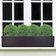 image 10 of Window Box Light Concrete Black Garden Planter L80 W17 H17.5 cm, 24 ltrs Cap.