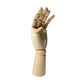 image 5 of Large Wooden Left Hand Manikin 30cm (12")