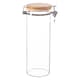 image 1 of Argon Tableware Glass Storage Jar with Wooden Clip Lid - 1.75 Litre