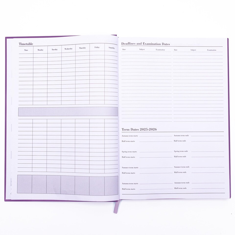 Evelay 2025 2026 Academic Diary A4 Week To View Mid Year Hardback ...