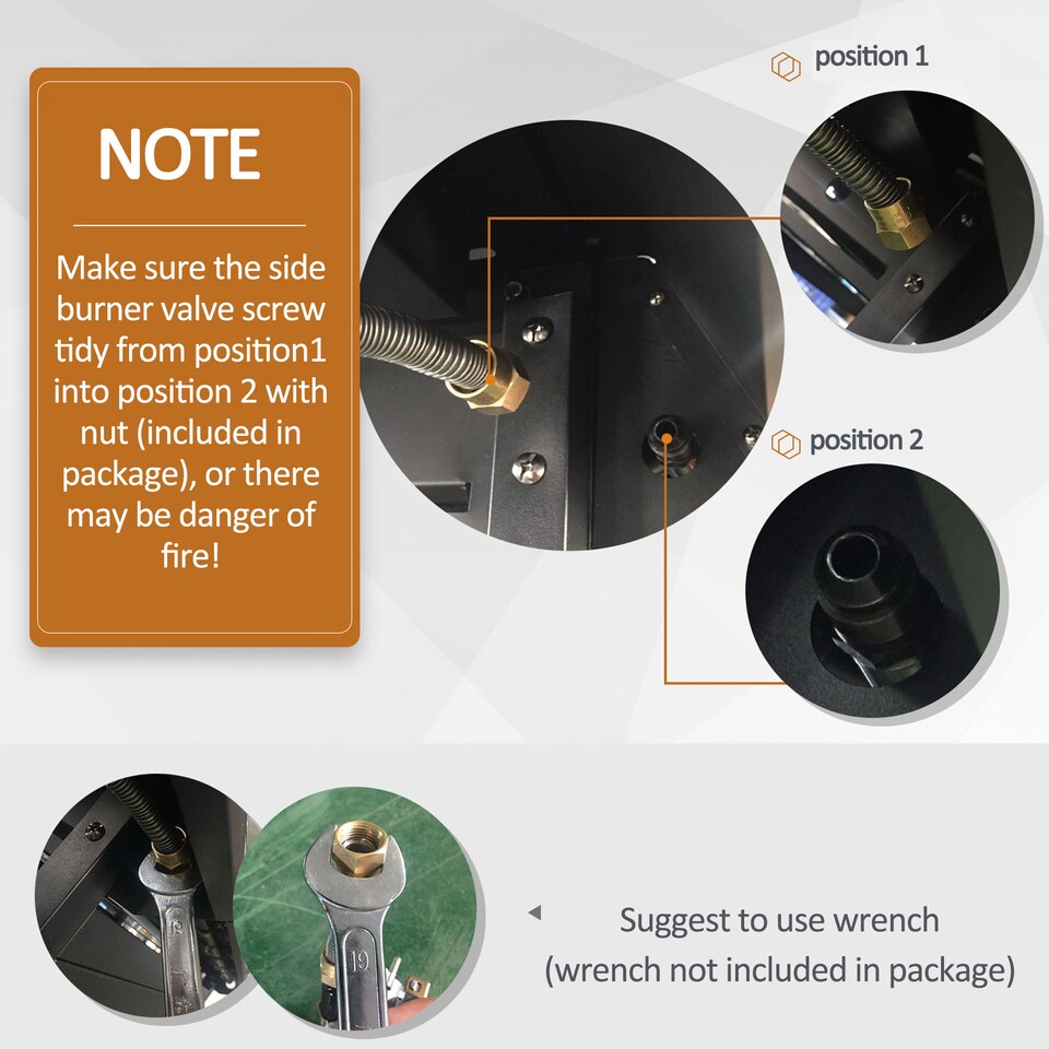 image 1 of Outsunny Deluxe Gas Barbecue Grill Burner Garden BBQ Large Cooking Area