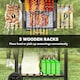 image 6 of Outsunny Charcoal BBQ Grill with Warming Rack 3 Shelves Temperature Gauge