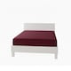 image 1 of Polycotton Fitted Sheet Extra Deep 40cm Skirt Easy Care | Red | Wine | King