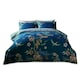 image 4 of Akari Floral Printed Duvet Cover Set Reversible Polycotton Beddings Blue | King