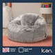 image 5 of Kids Classic Faux Fur Bean Bag Chair Arctic Wolf Grey Bean Bags for Children | Grey | Arctic Wolf Grey | 1
