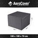 image 1 of Platinum AeroCover Waterproof and Breathable Ripstop Polyester Patio Chair Cover W100 x D100 x H70 cm