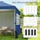 image 5 of Outsunny Pop Up Canopy Waterproof Height Adjustable 3 x 3 (m) | Blue | Medium Grey | 297 x 297 x 285 cm