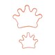 image 1 of Crown Cookie Cutters - Pack of 2