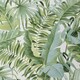 image 1 of Fine Decor Maui Leaf Wallpaper - Green - One Size Green