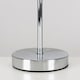image 4 of ValueLights Weaver Pair Chrome Touch Table Lamps Pink and Grey Shades