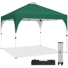 Yaheetech 300 cm  × 300 cm Portable Instant Heavy-Duty Canopy Green | Dark Green
