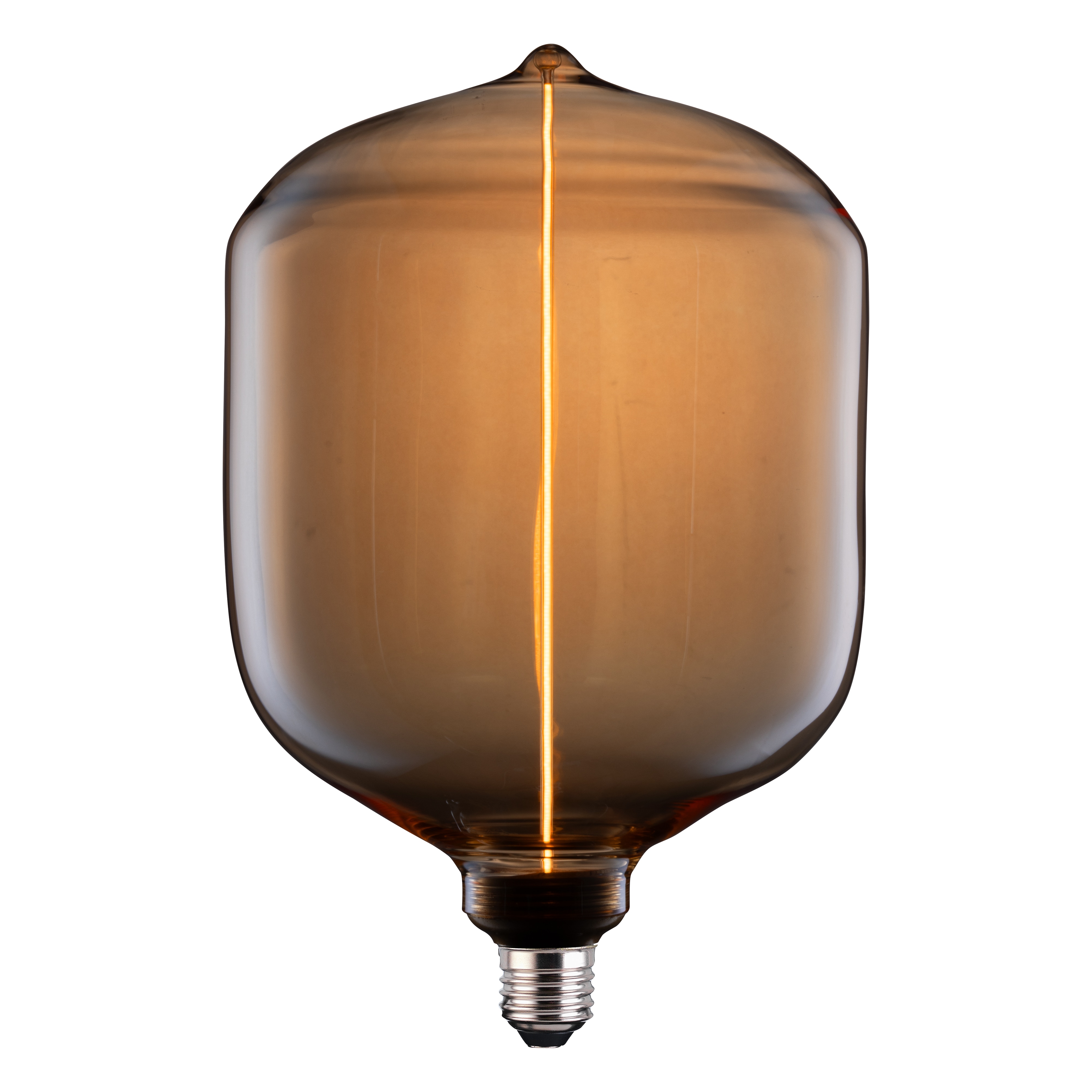 TCP Amber Vertical Decorative Bulb, Warm White Glow, E27, Single Pack