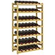 image 1 of HOMCOM Wooden Wine Rack, Free Standing 7-Tier Wine Holder for 42 Bottles, Slim Bottle Rack for Home Bar, 63 x 25 x 102cm, Natural