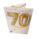 image 1 of Let's celebrate 70th Happy Birthday Balloon Boutique Greeting Card