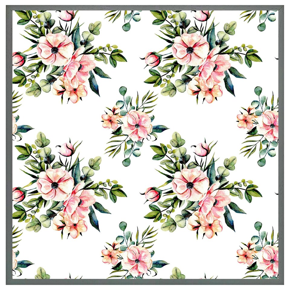 image 1 of Watercolour plants (Picutre Frame) Black | XL