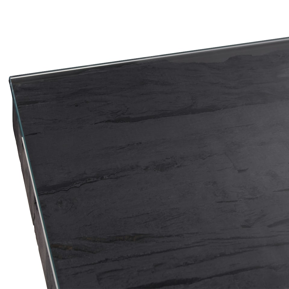 image 1 of Interiors by Premier Black U Shaped Base Coffee Table Black
