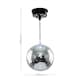 image 5 of ValueLights Disco Ball Silver Ceiling Light Pendant | Silver