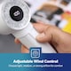 image 3 of GEEPAS Handheld Mini Fan Rechargeable and Portable Pack of 2 - White