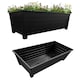 image 2 of Black 4 Large Grosvenor Trough Planter For Home, Office, Gardens, Greenhouses & Patios Black