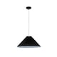 image 8 of ValueLights Akira Black Paper Pleated Single Drop Ceiling Pendant Light