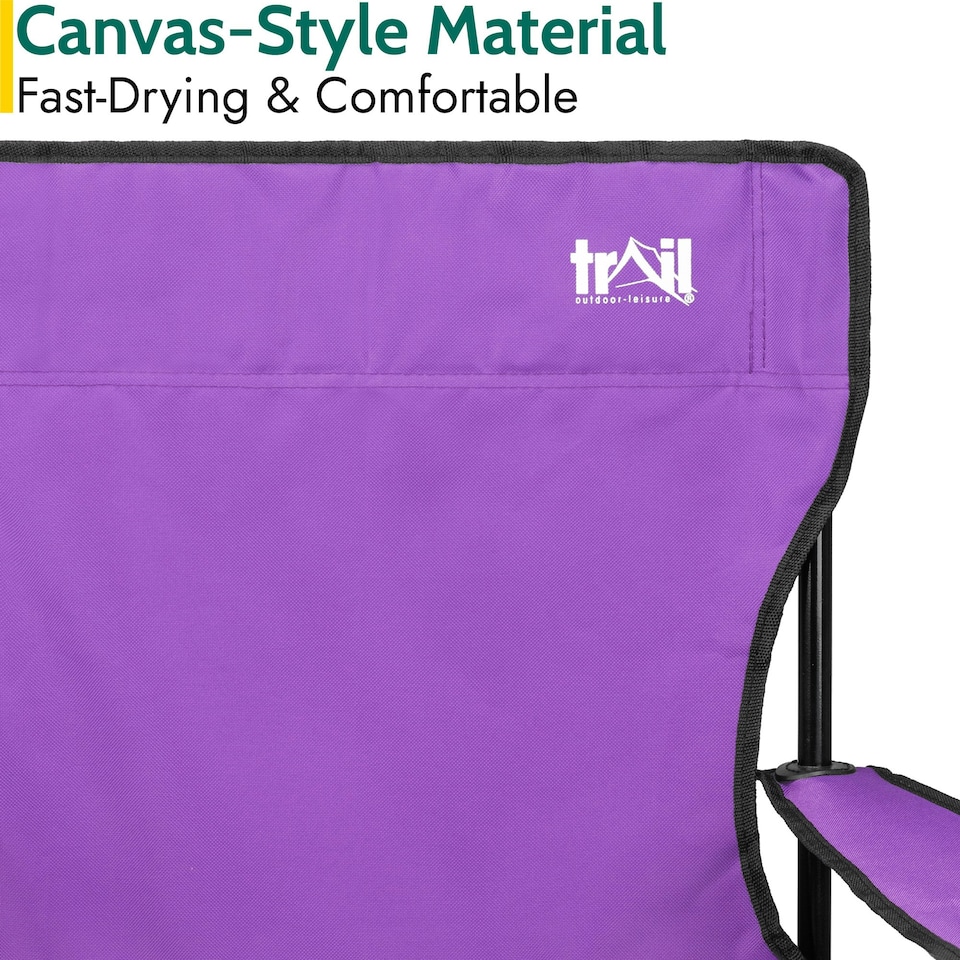 image 1 of Folding Camping Chair - Purple