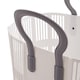 image 5 of Living and Home Foldable Plastic Laundry Basket, White | White