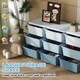 image 4 of HOMCOM Kids Storage Units with Drawers 3 Tier Chest Dresser Tower Blue | 113 x 37 x 56.5 cm
