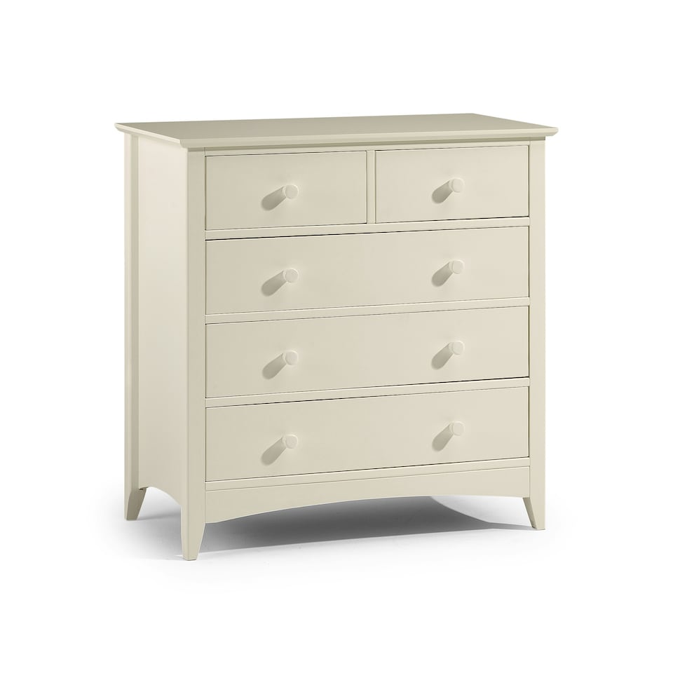 image 1 of Stone White 3 + 2 Drawer Chest