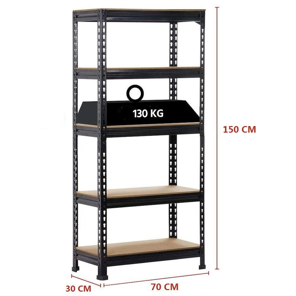 image 1 of Yaheetech 2pcs Adjustable Metal Utility Shelves Boltless Assembly