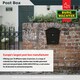 image 10 of Burg-Wachter Classic Wall Mounted Galvanised Steel Lockable Weatherproof Post Box - 36x37x13cm Cream | Antique Cream