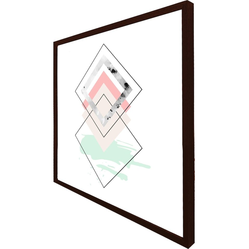 image 1 of Geometric overlays (Picture Frame) Grey | M