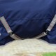 image 3 of Weatherbeeta Comfitec Essential Plus Detachable Neck Lite 50g Horse Rug - Navy/Silver/Red - 5´ 3"