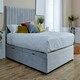 image 2 of Sophia Divan Ottoman Plush Superking Bed Frame - Silver