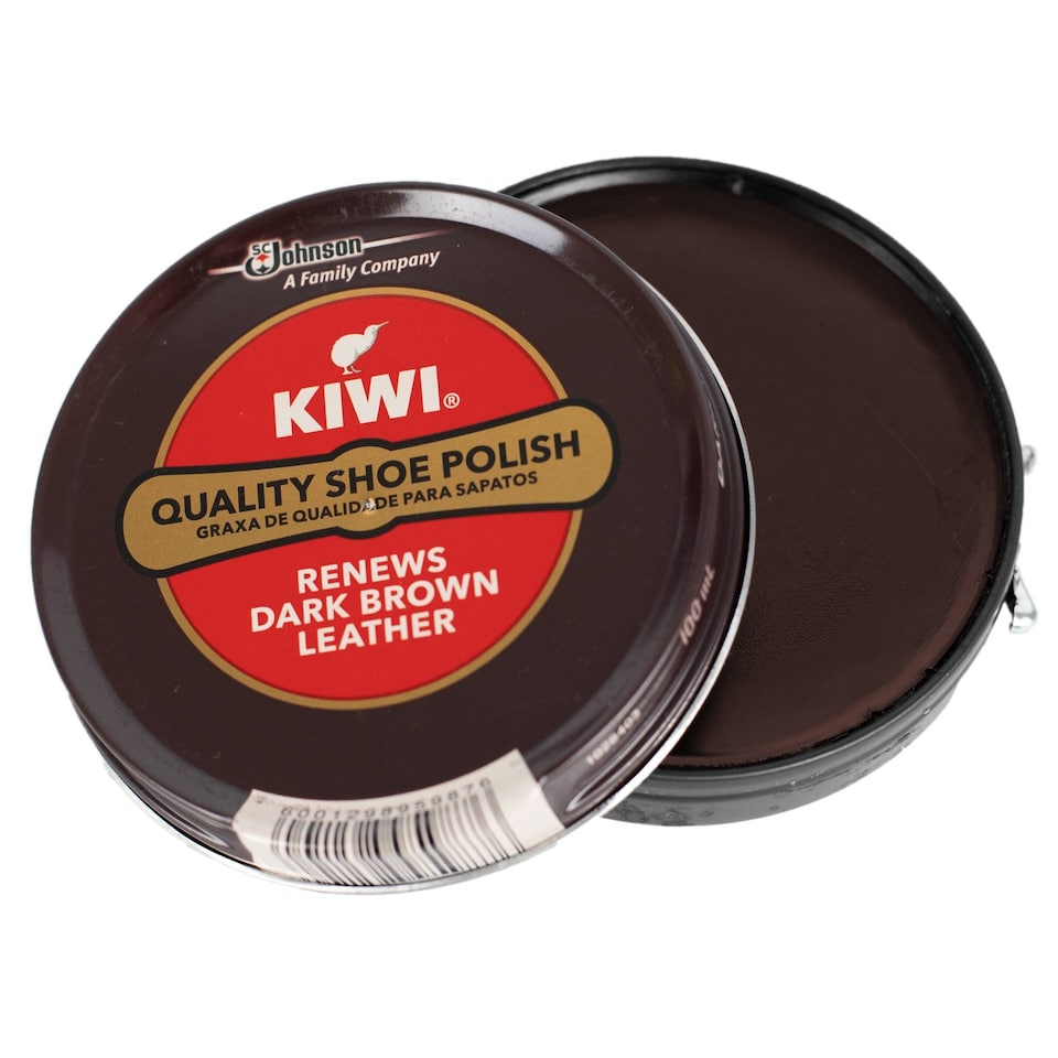 image 1 of Kiwi Shoe Polish Wax - Classic Shine and Protection for Leather 50ml | Brown | Dark Brown