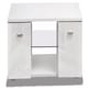 image 7 of MDA Designs Auriga White Modern TV Cabinet for Flat TV Screens of up to 65" Entertainment Unit with Shelves and Built-in Blue LED Lights White