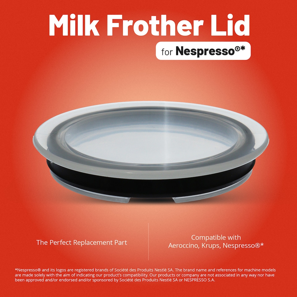 image 1 of Reliapart Milk Frother & Lid for Nespresso XN601840 Expert & Milk