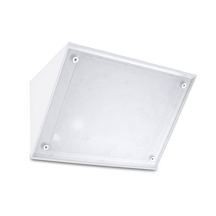 Curie Glass 1 Light Outdoor Wall Light White IP65, E27 - Special Offer