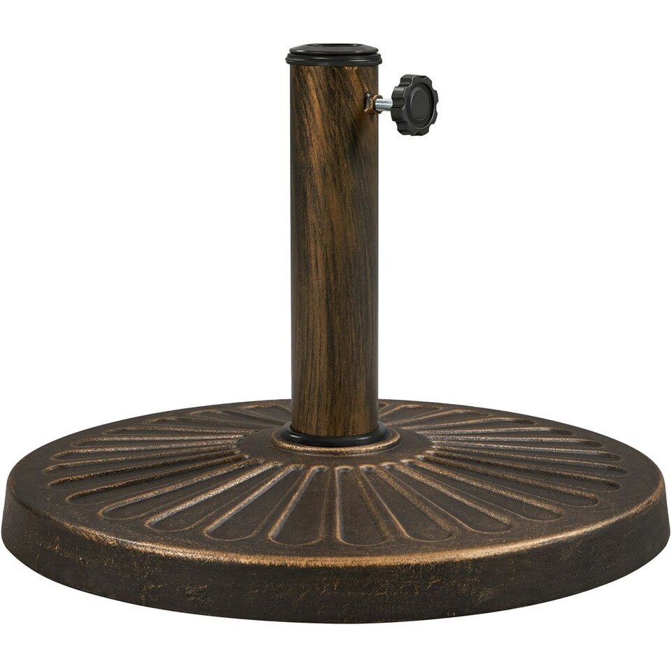image 1 of Yaheetech Outdoor Heavy Duty Umbrella Base Stand Bronze