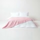 image 1 of Homescapes Organic Cotton Waffle Blanket/ Throw Pink - 250 x 230 cm | Pink