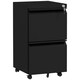 image 1 of Vinsetto Steel File Cabinet with Lock Hanging Bar for Letter A4 Legal, Black