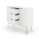 image 4 of Augusta White, Medium Sideboard With 2 Doors, 3 Drawers White
