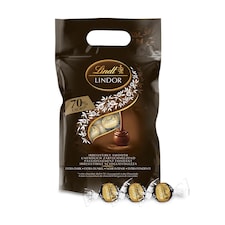 Lindt Lindor 70% Dark Chocolate Truffles – 1kg Bag (Approx. 80 Balls) – Smooth Filling – Christmas, Gift, Birthday, Congratulations, Sharing Treat
