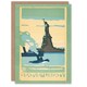 image 1 of Rachael R Elmer Art Card Statue of Liberty Vintage Postcard