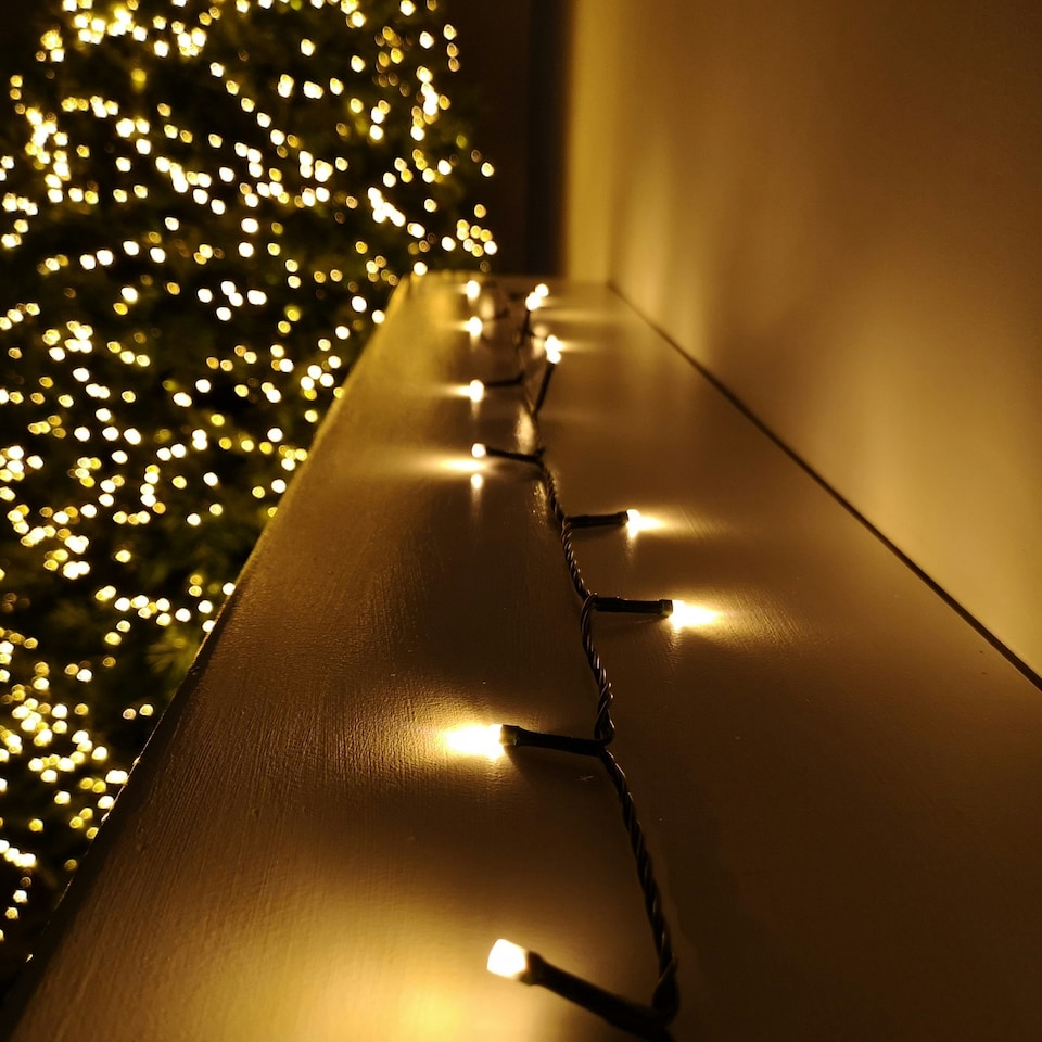 image 1 of 360 LED 28.7m Premier SupaBrights Indoor Outdoor Christmas Multi Function Mains Operated String Lights with Timer in Vintage Gold