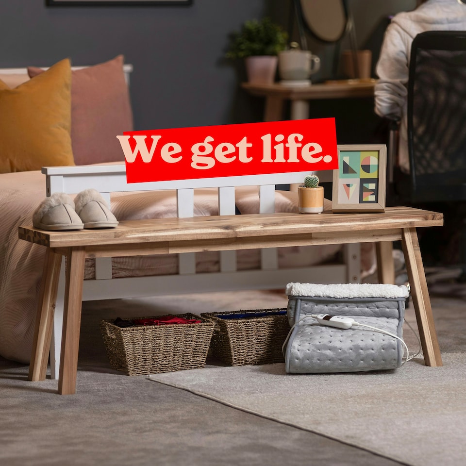 image 1 of Russell Hobbs Foot Warmer Electric Heater Grey with 3 Heat Settings & 2 Year Guarantee RHHSL1001