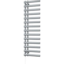 Elyan - Silver Electric Towel Rail H1592mm x W500mm 700w Standard
